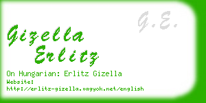 gizella erlitz business card